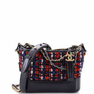 Chanel Small Gabrielle Hobo Quilted Tweed and Calfskin